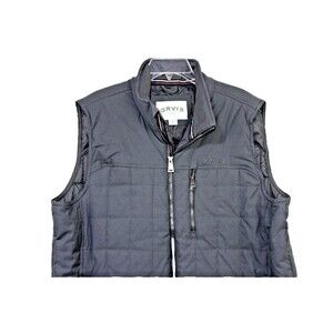 Orvis Gray Quilted Vest Nylon Puffer Soft Shell Size XL Hiking Outdoor Men's